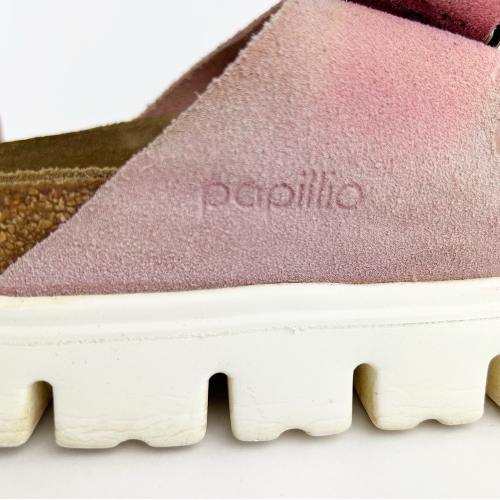 Birkenstock Papillio Arizona Platform Suede Leather Sandal EU 39 US 8 - Picture 10 of 14